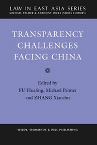 Enlarge image Cover: Transparency Challenges Facing China - Wildy, Simmonds and Hill Publishing