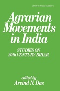 Cover: Agrarian Movements in India - Routledge