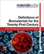 Cover: Definitions of Biomaterials for the Twenty-First Century - Elsevier