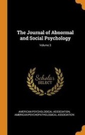 Cover: The Journal of Abnormal and Social Psychology; Volume 3 - Franklin Classics