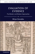 Cover: Evaluation of Evidence - Cambridge University Press