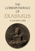 Cover: The Correspondence of Erasmus - University of Toronto Press