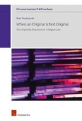 Cover: When an Original Is Not Original - Intersentia Ltd