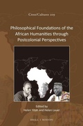 Cover: Philosophical Foundations of the African Humanities through Postcolonial Perspectives - Brill