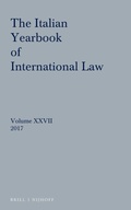 Cover: Italian Yearbook of International Law 27 (2017) - Martinus Nijhoff