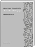 Cover: Sebastian Brant Bibliographie - Harrassowitz Verlag