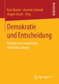 Cover: Demokratie und Entscheidung - Springer VS