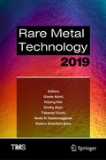 Cover: Rare Metal Technology 2019 - Springer