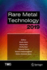 Enlarge image Cover: Rare Metal Technology 2019 - Springer