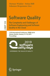 Enlarge image Cover: Software Quality: The Complexity and Challenges of Software Engineering and Software Quality in the Cloud - Springer