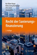 Cover: Recht der Sanierungsfinanzierung - Springer