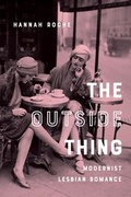 Cover: The Outside Thing - Columbia University Press