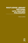 Cover: Routledge Library Editions: 18th Century Philosophy - Routledge