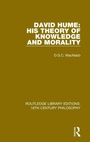 Cover: David Hume: His Theory of Knowledge and Morality - Routledge