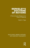 Cover: Berkeley's Doctrine of Notions - Routledge