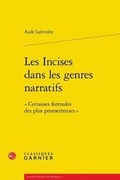 Cover: Les Incises Dans Les Genres Narratifs - Classiques Garnier