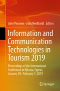 Cover: Information and Communication Technologies in Tourism 2019 - Springer