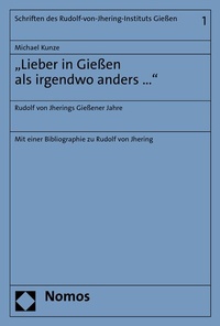 Abbildung von: "Lieber in Gießen als irgendwo anders ..." - Nomos