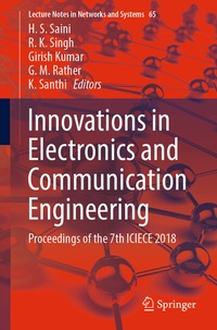 Enlarge image Cover: Innovations in Electronics and Communication Engineering - Springer