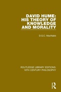 Cover: David Hume: His Theory of Knowledge and Morality - Routledge