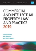 Cover: Commercial and Intellectual Property Law and Practice 2019 - College of Law Publishing