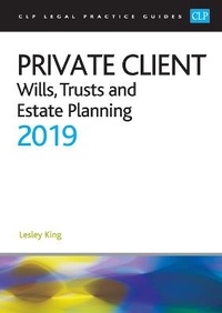 Abbildung von: Private Client: - College of Law Publishing