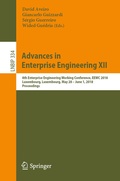 Bild: Advances in Enterprise Engineering XII - Springer