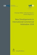 Cover: New Developments in International Commercial Arbitration 2018 - St&auml;mpfli Verlag AG