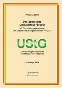 Abbildung von: Das spanische Umsatzsteuergesetz (mit Durchführungsverordnung) - Xenomoi Verlag