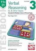 Cover: 11+ Verbal Reasoning Year 5-7 GL & Other Styles Testbook 3 - Accelerated Education Publications Ltd