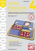 Cover: 11+ Verbal Reasoning Year 5-7 GL & Other Styles Workbook 4 - Accelerated Education Publications Ltd