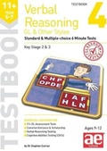 Cover: 11+ Verbal Reasoning Year 5-7 GL & Other Styles Testbook 4 - Accelerated Education Publications Ltd