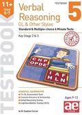 Cover: 11+ Verbal Reasoning Year 5-7 GL & Other Styles Testbook 5 - Accelerated Education Publications Ltd
