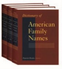 Abbildung von: Dictionary of American Family Names - OUP eBook