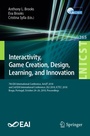 Cover: Interactivity, Game Creation, Design, Learning, and Innovation - Springer