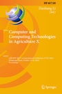 Cover: Computer and Computing Technologies in Agriculture X - Springer