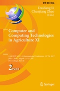 Cover: Computer and Computing Technologies in Agriculture XI - Springer
