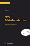 Cover: ZPO Schiedsverfahren - LexisNexis Verlag ARD ORAC GmbH