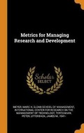 Cover: Metrics for Managing Research and Development - Franklin Classics