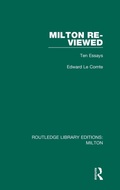 Cover: Milton Re-viewed - Routledge