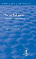 Cover: On the Syllogism - Routledge