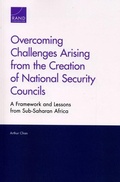 Cover: Overcoming Challenges Arising from the Creation of National Security Councils - RAND