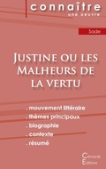 Cover: Fiche de lecture Justine ou les Malheurs de la vertu (Analyse litteraire de reference et resume complet) - Les Editions Du Cenacle