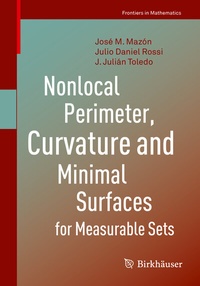 Abbildung von: Nonlocal Perimeter, Curvature and Minimal Surfaces for Measurable Sets - Birkhäuser