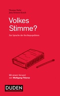Cover: Volkes Stimme? - Duden