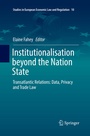 Cover: Institutionalisation beyond the Nation State - Springer