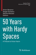 Cover: 50 Years with Hardy Spaces - Birkh&auml;user