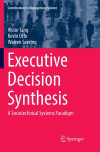 Enlarge image Cover: Executive Decision Synthesis - Springer