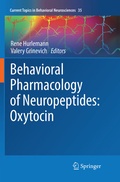 Cover: Behavioral Pharmacology of Neuropeptides: Oxytocin - Springer