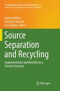 Enlarge image Cover: Source Separation and Recycling - Springer